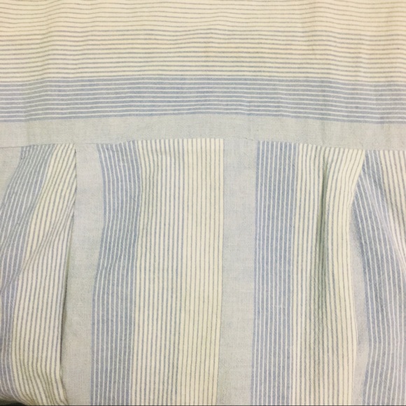 Half Sleeve Striped Shirt Dress - Blue and White - Picture 5 of 9